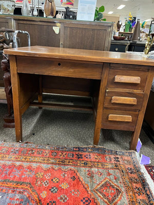 Vintage Gunn Furniture Tiger Oak "Teacher's Desk" 42x32x30