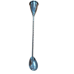 Steel Cocktail Spoon w/Jigger