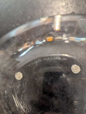 Orrefors Swedish Crystal Dish w/ Signature *Heavy*