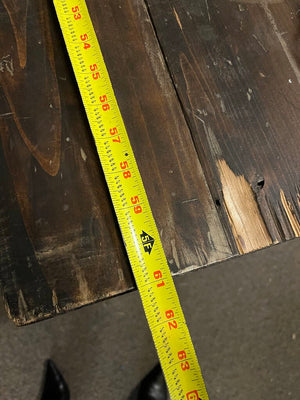 Reclaimed Wood Iron Frame Console Table 61x34x19