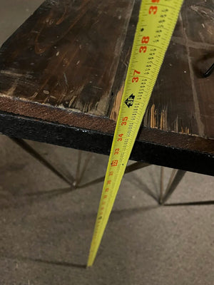 Reclaimed Wood Iron Frame Console Table 61x34x19