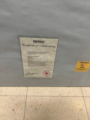 Neil J. Farkas "Statue And Flag" Serigraph 40x34 Limited Edition 20/70