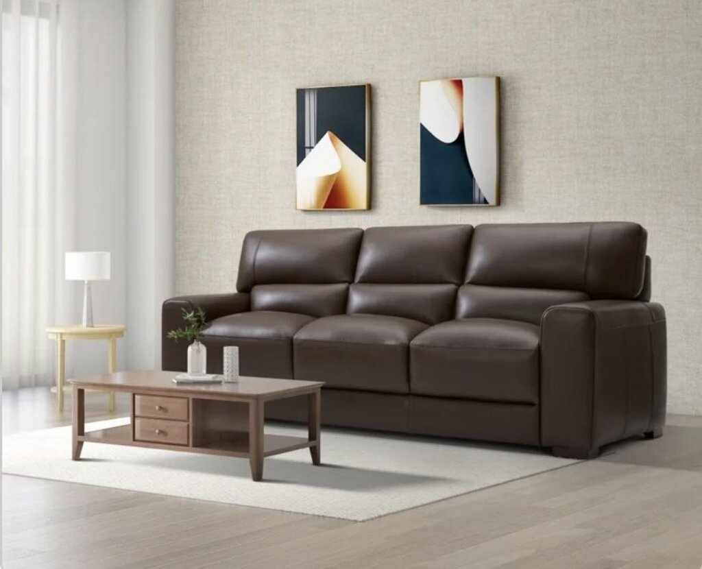 Rawlins Leather 3 Seat Sofa