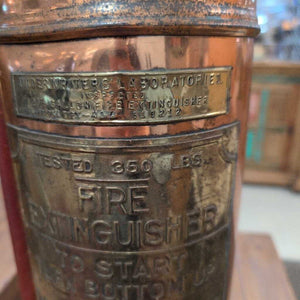 Underwriters Labs Copper Fire Extinguisher American LaFrance EMPTY