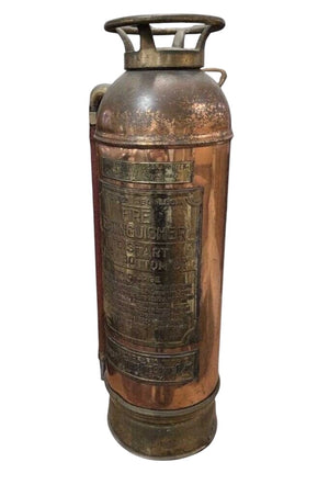 Underwriters Labs Copper Fire Extinguisher American LaFrance EMPTY