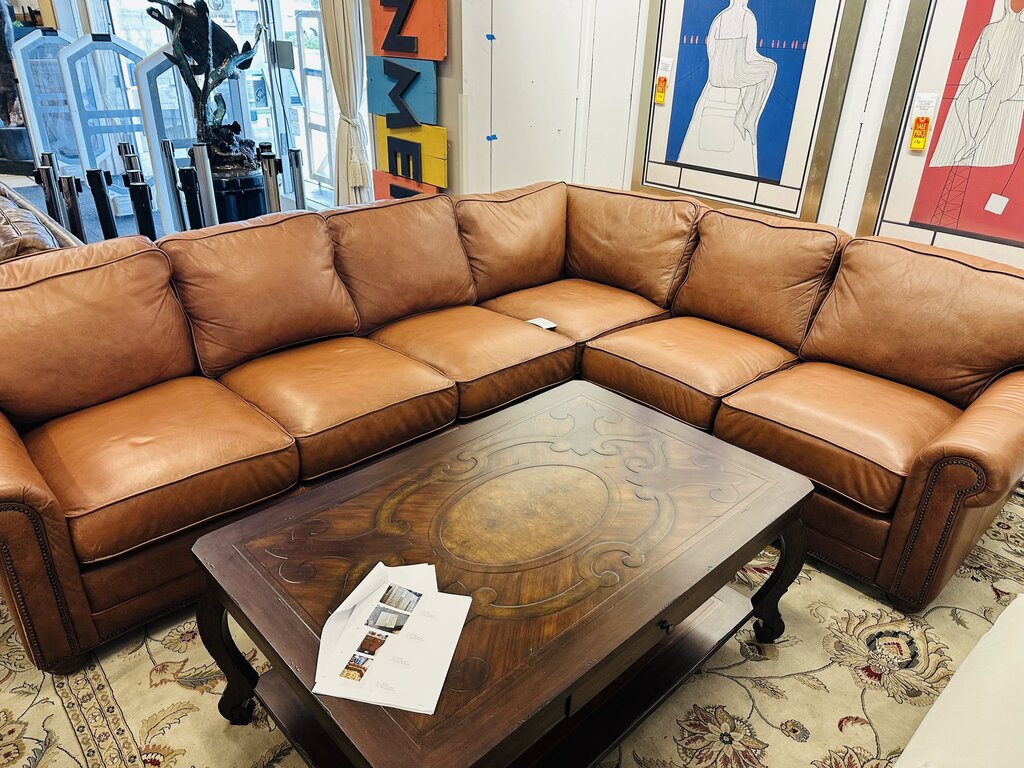 Dalton 2 Piece Nailhead Sectional Sofa 8' x 10'