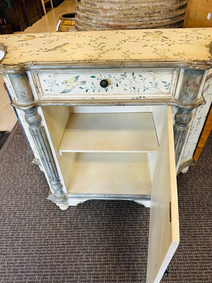 Italian Style Painted Cabinet 42x16x30