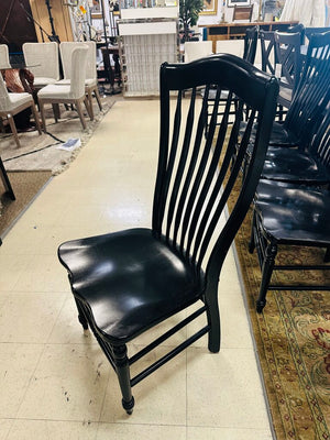 Black Windsor Style Dining Chais (set of 6)