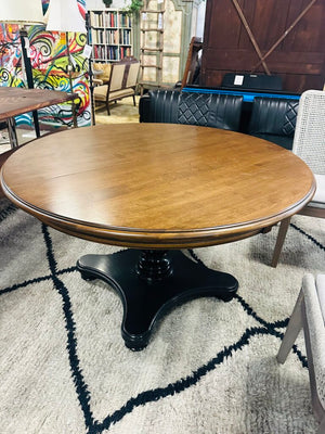 Pedestal 50" Round Dining Table + 18" Leaf