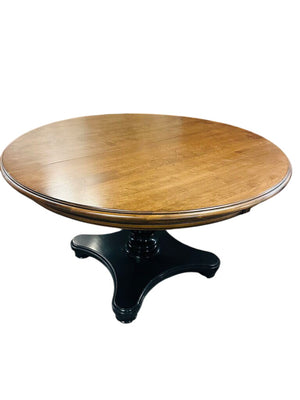 Pedestal 50" Round Dining Table + 18" Leaf