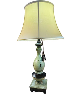 Green Wood Lamp