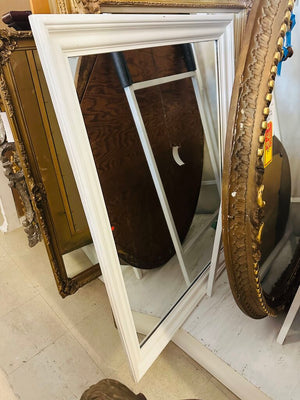 White Wooden Frame Mirror 35x45