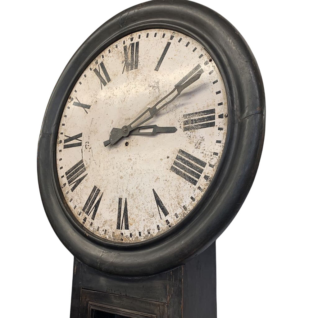 HUGE Rail-Train Antique Platform Clock 103x46x11