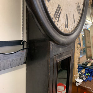 HUGE Rail-Train Antique Platform Clock 103x46x11