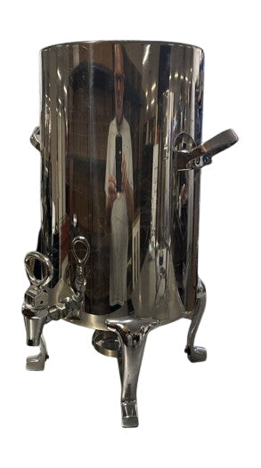 3 Gal Hot/Cold Polished Stainless Steel Bev. Dispenser by Miss Daisy's Consignment & Auction House