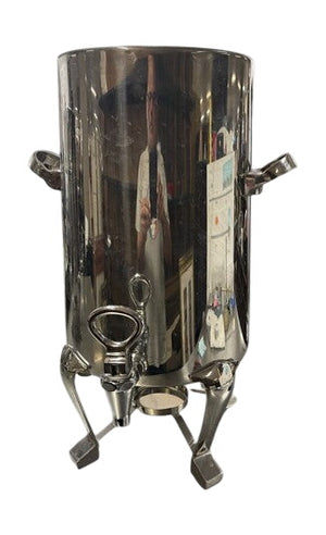 3 Gal Hot/Cold Polished Stainless Steel Bev. Dispenser by Miss Daisy's Consignment & Auction House