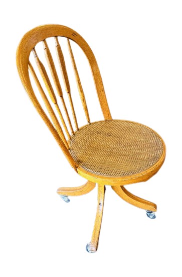 Antique Swivel Chair w/ Casters by Miss Daisy's Consignment & Auction House