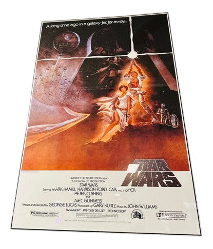 "Star Wars" 1993 Promotional Framed Poster 36x48 by Miss Daisy's Consignment & Auction House