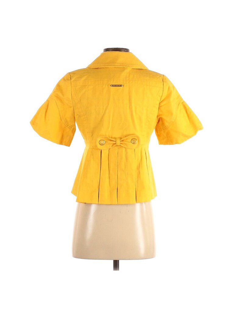 Vintage Juicy Couture Yellow Cotton Peacoat Sz.M