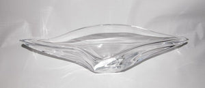 French Vannes Cristal Abstract Dish 18"x5.5"x4"
