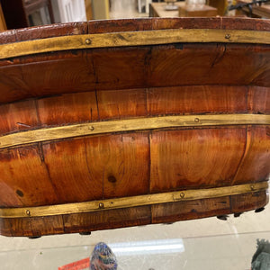 Chinese Lacquered Wooden Baby Bath by Miss Daisy's Consignment & Auction House