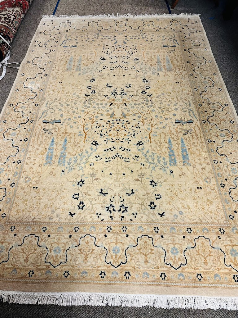 Persian Tabriz Wool / Cotton Rug Lot 388 9' X 6'