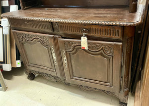 Early 19th C. Victorian Era Deux Corps Buffet 2 Piece
