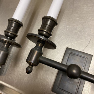 Visual Comfort Style French Library Wall Sconce (Pair) by Miss Daisy's Consignment & Auction House