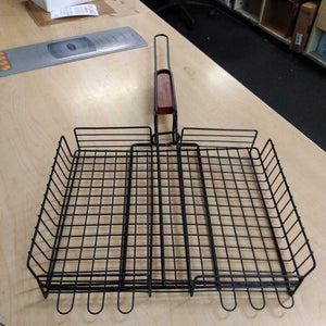 BBQ Grill Basket/Wood Handle NEW