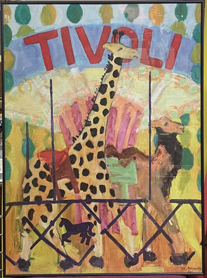 Lise Malinovsky-"Tivoli- Giraffe & Camel"-Reproduction
