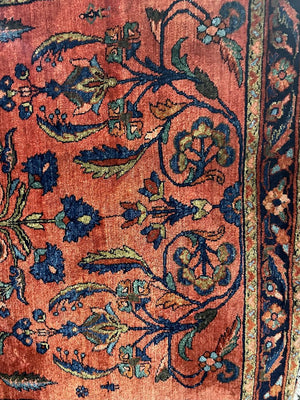 Persian Saruk Rug Wool / Cotton 44 x 55