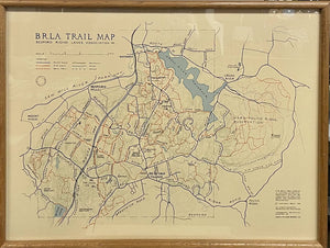 B.R.L.A. Trail Map, Bedford Riding Lanes, NY 1978