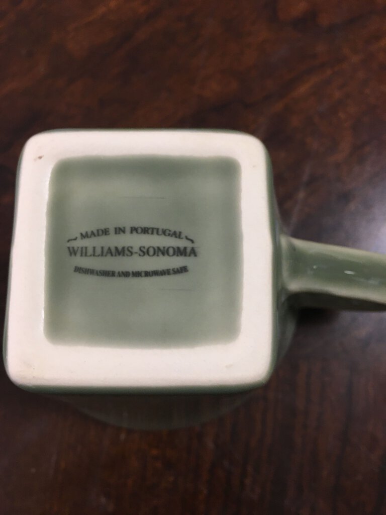 Williams Sonoma Hudson Sage Cup & Saucer (Set of 4)
