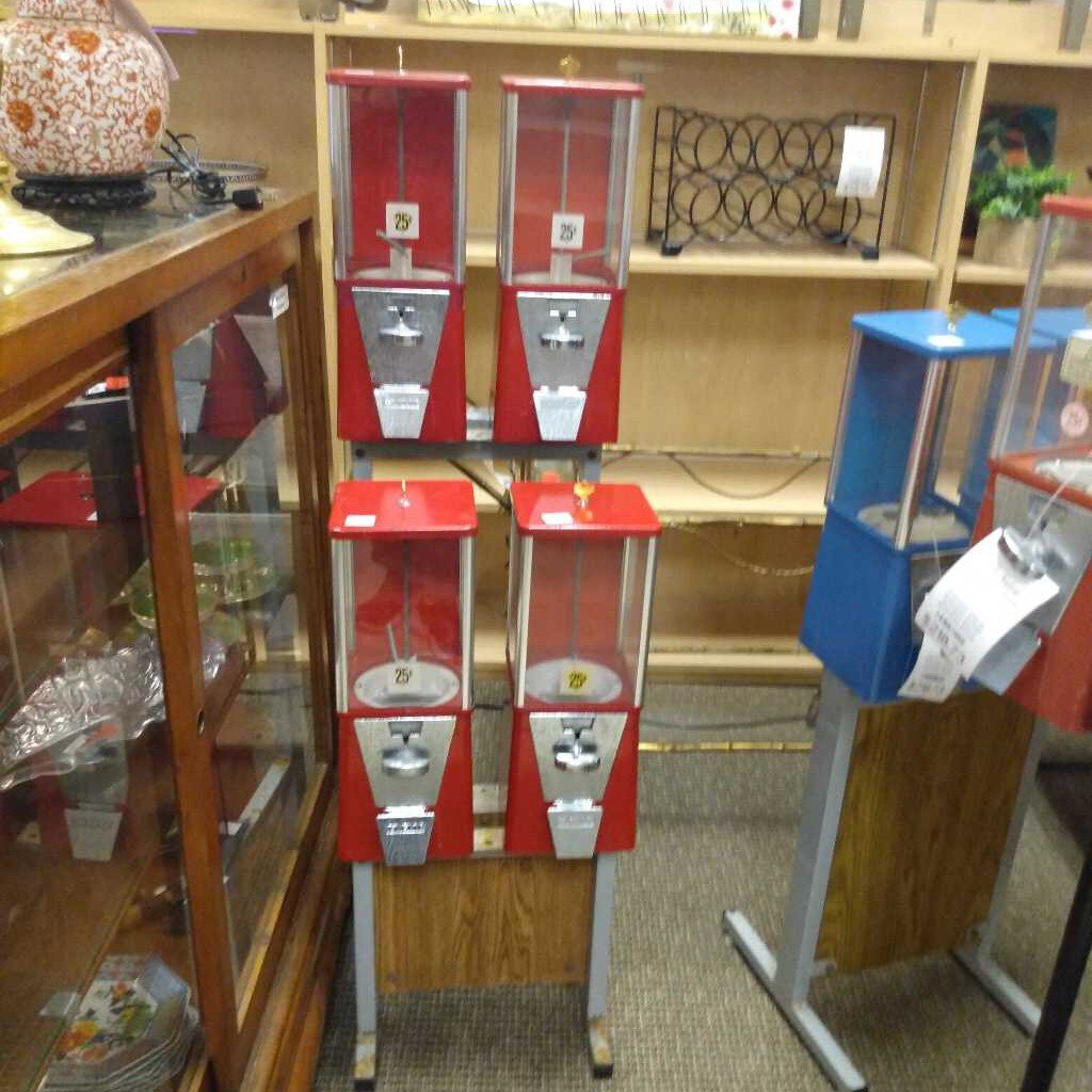 Oak Gumball/ Candy Dispenser 4 Units