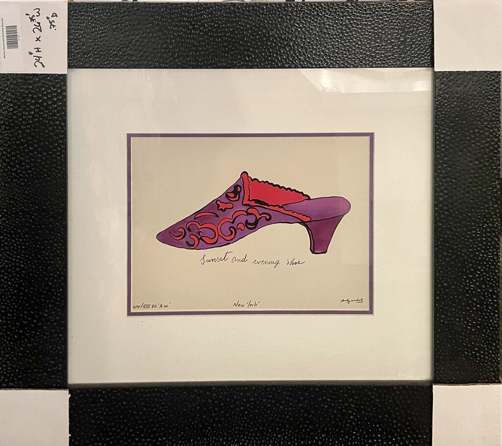 Warhol Sunset and Evening Shoe Print w/Cert. (NEW)