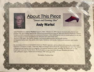 Warhol Sunset and Evening Shoe Print w/Cert. (NEW)