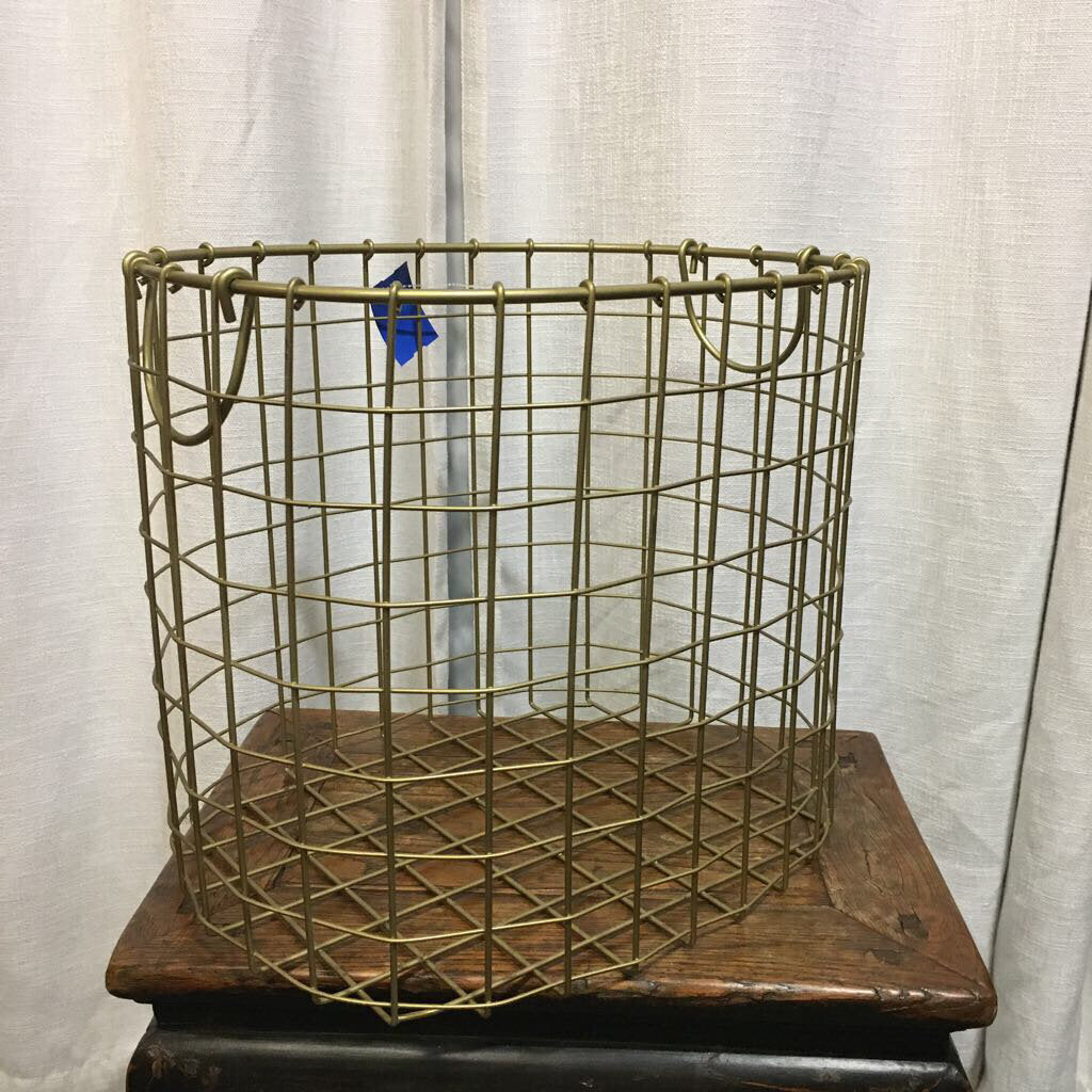 Gold Wire Basket 16 Long