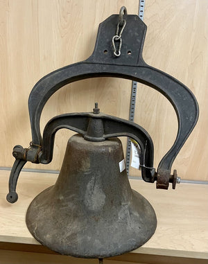 Antique Western Farmhouse Forged Bell Plain