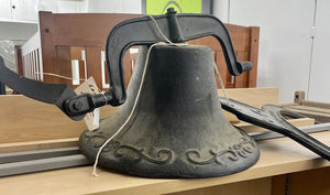 Antique Western Farmhouse Forged Bell Plain
