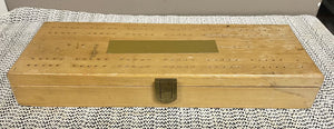 Maple Cribbage Complete Set w/ Cards, Dice, and Pins