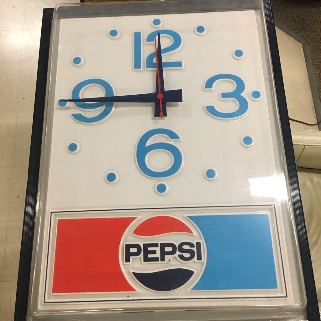 Underwriters Laboratories Pepsi Hanging Wall Clock 30x40x8
