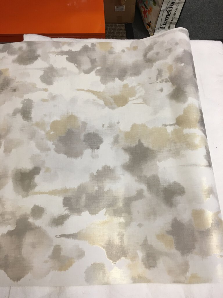 Dark Taupe Gold Mirage Paper Matte Wallpaper 27'x27"