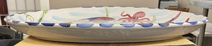 Vietri Italy Hand Painted Fish Ceramic Platter by Miss Daisy's Consignment & Auction House