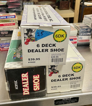 6 Deck Dealers Shoe w/ 6 Decks Included
