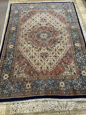 Persian Tabriz Wool on Cotton Rug 5' x 7'