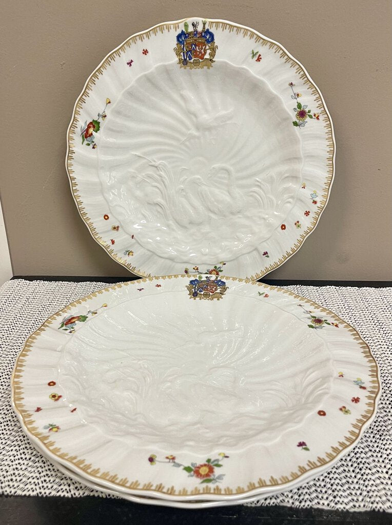Vintage Mottahedeh Meissen Sawn Porcelain Plate