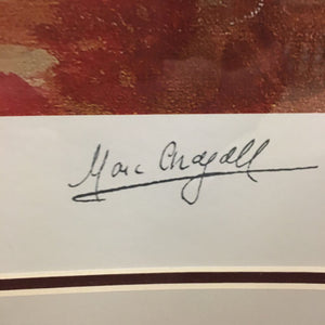 Chagall "The Circus I" 48x62 LE Facsimile Signature Plate