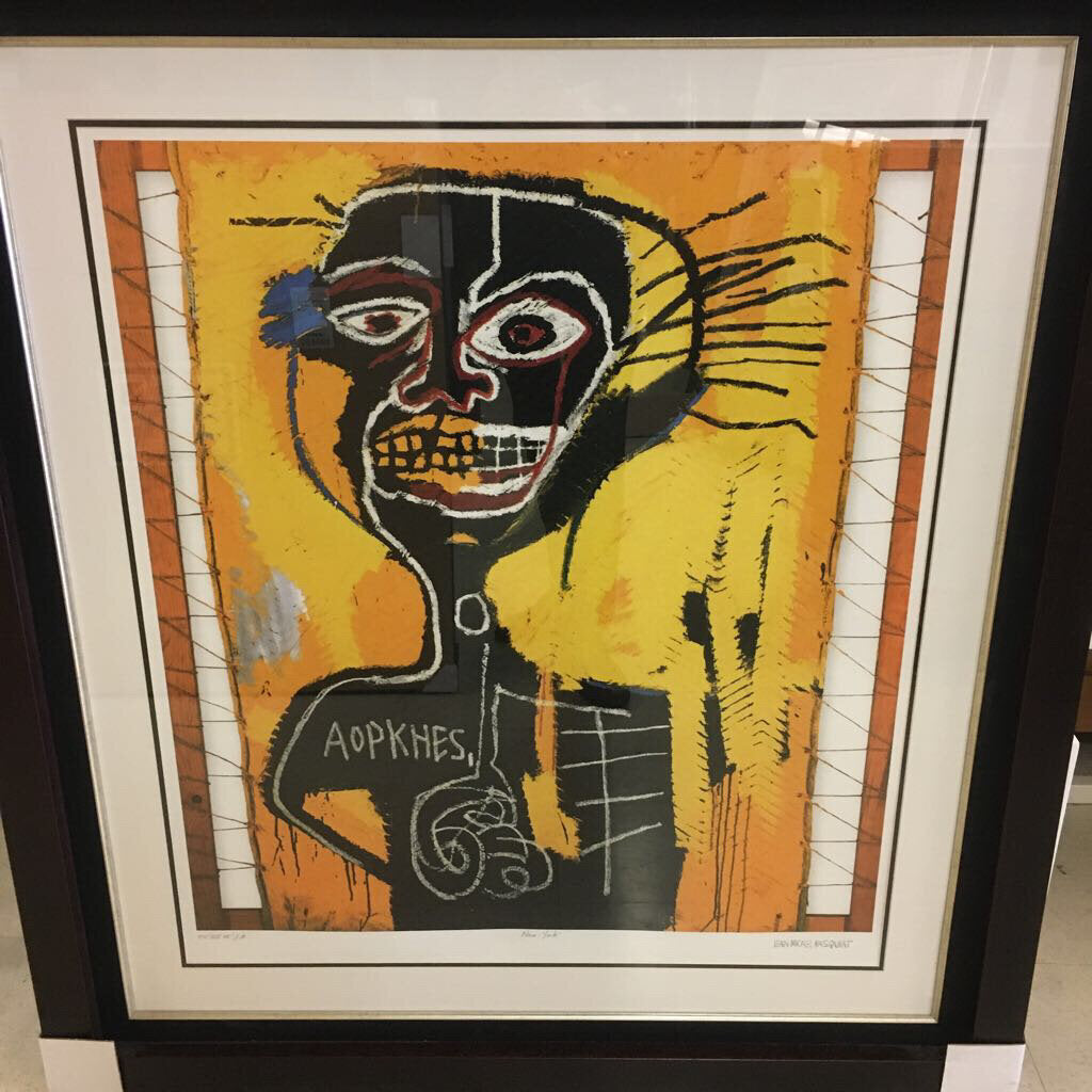 Basquiat "Cabeza" 48x53 Portfolio Print