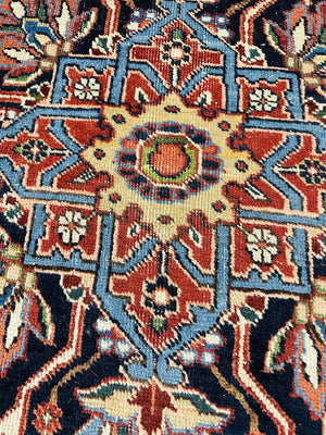 Antique Persian Heriz Wool / Cotton Rug 110x66