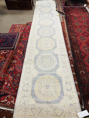 Chinese Turkestan Wool / Cotton Runner Rug 160x32